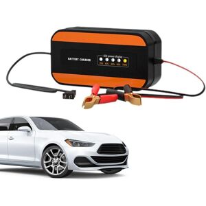 AHLSEN Chargeur de Batterie Automobile, Chargeur de Batterie Automatique Chargeur de Batterie de véhicule 12 V,Chargeur de Batterie de Voiture Portable pour - Publicité AHLSEN Chargeur de Batterie Automobile, Chargeur de Batterie Automatique Chargeur de Batterie de véhicule 12 V,Chargeur de Batterie de Voiture Portable pour - Publicité
