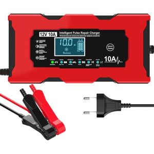 YIRUKA Chargeur Intelligent 10A, 12V LiFePO4 pour Batterie de Moto, Écran LCD, Protection Multiple, Recharge Automatique pour Bateau, Voiture - Publicité YIRUKA Chargeur Intelligent 10A, 12V LiFePO4 pour Batterie de Moto, Écran LCD, Protection Multiple, Recharge Automatique pour Bateau, Voiture - Publicité