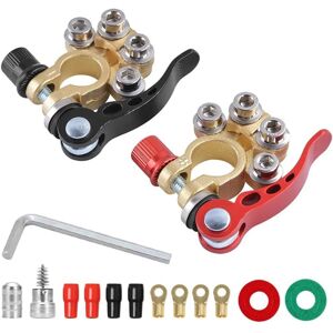 TIGREZY Connecteurs de batterie auto, 2 connecteurs à 4 voies à déconnexion rapide pour bornes sae/jis type a, compatibles avec voitures, camionnettes, - Publicité TIGREZY Connecteurs de batterie auto, 2 connecteurs à 4 voies à déconnexion rapide pour bornes sae/jis type a, compatibles avec voitures, camionnettes, - Publicité