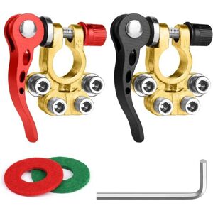 TEHTUY Cosse Batterie 12v/24v, Bornes De Batterie Terminal Positives Et Négatives Avec 1paire De Joint De Protection, Connecteurs De Batterie En Laiton De Type Sae/jis A Pour Voiture/moto/camion/navire - Publicité TEHTUY Cosse Batterie 12v/24v, Bornes De Batterie Terminal Positives Et Négatives Avec 1paire De Joint De Protection, Connecteurs De Batterie En Laiton De Type Sae/jis A Pour Voiture/moto/camion/navire - Publicité