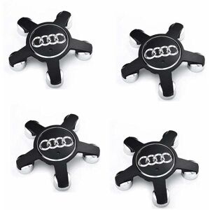 BASETBL Jeu De 4 Caches-moyeux 4f0601165 N Roue Emblème, Pour Enjoliveurs De 135 Mm Pour Audi (noir) - Publicité BASETBL Jeu De 4 Caches-moyeux 4f0601165 N Roue Emblème, Pour Enjoliveurs De 135 Mm Pour Audi (noir) - Publicité