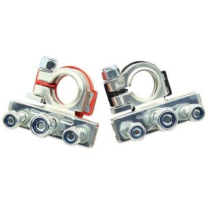 KOMIRO Lot De 2 Bornes De Batterie, Cosse Batterie 3 Voies 12 V En Cuivre Étamé, Raccordement De Batterie Positif Et Négatif, Clip De Batterie De Voiture Pour Voiture, Caravane, Camping-car - Publicité KOMIRO Lot De 2 Bornes De Batterie, Cosse Batterie 3 Voies 12 V En Cuivre Étamé, Raccordement De Batterie Positif Et Négatif, Clip De Batterie De Voiture Pour Voiture, Caravane, Camping-car - Publicité