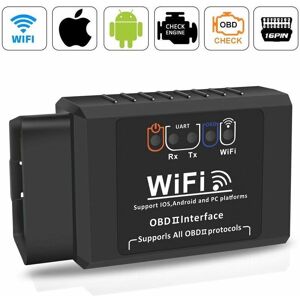 QERSTA Obd2 Valise Diagnostic Auto, Diagnostic Voiture Prise Wifi Obd Adaptateur Scanner Code De Défaut Multimarque Elm327 Outils Diagnostics Système Moteur - Publicité QERSTA Obd2 Valise Diagnostic Auto, Diagnostic Voiture Prise Wifi Obd Adaptateur Scanner Code De Défaut Multimarque Elm327 Outils Diagnostics Système Moteur - Publicité