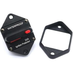 AIRFLAPS Shining House Disjoncteur De Voiture, Disjoncteur 12v-48v-porte-fusible, Disjoncteur Étanche Avec Réinitialisation Manuelle De Voiture Étanche, Pour Moteur Auto Marine Bateau Vélo Stéréo Audio(20a) - Publicité AIRFLAPS Shining House Disjoncteur De Voiture, Disjoncteur 12v-48v-porte-fusible, Disjoncteur Étanche Avec Réinitialisation Manuelle De Voiture Étanche, Pour Moteur Auto Marine Bateau Vélo Stéréo Audio(20a) - Publicité
