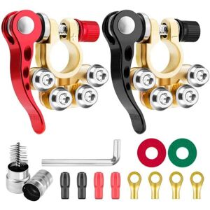 Connecteurs De Borne De Batterie 12v/24v, Bornes De Batterie De Loisirs, Pinces De Bornes De Batterie À Dégagement Rapide, Positif Négatif Pour Voiture, Moto, Van, Caravane, Bateau - Zvd - Publicité Connecteurs De Borne De Batterie 12v/24v, Bornes De Batterie De Loisirs, Pinces De Bornes De Batterie À Dégagement Rapide, Positif Négatif Pour Voiture, Moto, Van, Caravane, Bateau - Zvd - Publicité