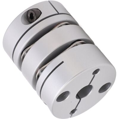 LBVIE Accouplement Double Pour Arbre Moteur, Moyeu En Alliage D'Aluminium De 40 Mm De Diamètre Extérieur, Disque En Acier Inoxydable, Accouplement D'Arbre À Double Diaphragme - Publicité LBVIE Accouplement Double Pour Arbre Moteur, Moyeu En Alliage D'Aluminium De 40 Mm De Diamètre Extérieur, Disque En Acier Inoxydable, Accouplement D'Arbre À Double Diaphragme - Publicité