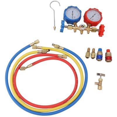 YOTOWN Kit Jauge Collecteur Diagnostic Ac – 3 Voies – Cvc – Compatible Réfrigérants R410 / R22 / 134a - Publicité YOTOWN Kit Jauge Collecteur Diagnostic Ac – 3 Voies – Cvc – Compatible Réfrigérants R410 / R22 / 134a - Publicité