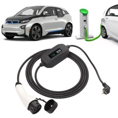 NO BRAND Pair - Sjlerst 3.6 Kw Chargeur Ev Type 2 Chargeur De Voiture Électrique 16a 5m Câble De Charge Pour Voiture Électrique Standard Iec 62196-2 Type - Publicité NO BRAND Pair - Sjlerst 3.6 Kw Chargeur Ev Type 2 Chargeur De Voiture Électrique 16a 5m Câble De Charge Pour Voiture Électrique Standard Iec 62196-2 Type - Publicité