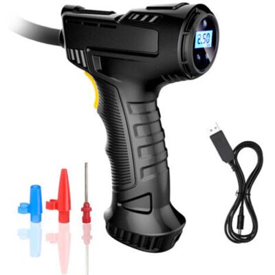 OEM Compresseur D'Air Sans Fil Pour Gonfler Les Pneus, Gonfleur Portable Avec Manomètre Numérique, Batterie Rechargeable, Pompe À Pneus Sans Fil Avec Lumière Led Et 3 Embouts Pour Voiture, Vélo, Moto - Publicité OEM Compresseur D'Air Sans Fil Pour Gonfler Les Pneus, Gonfleur Portable Avec Manomètre Numérique, Batterie Rechargeable, Pompe À Pneus Sans Fil Avec Lumière Led Et 3 Embouts Pour Voiture, Vélo, Moto - Publicité