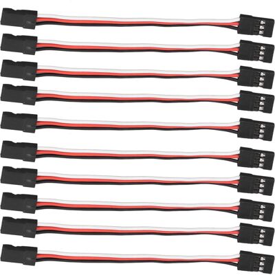 LBVIE Lot De 10 Câbles D'Extension Servo 3 Broches Pour Voiture Miniature, Connexion Servo Pour Voiture Miniature, Âme En Laiton, 100 Mm Femelle-femelle - Publicité LBVIE Lot De 10 Câbles D'Extension Servo 3 Broches Pour Voiture Miniature, Connexion Servo Pour Voiture Miniature, Âme En Laiton, 100 Mm Femelle-femelle - Publicité