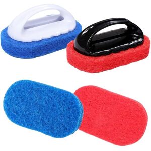 SHINING HOUSE Brosse Tapis 4 Pièces Éponges de Nettoyage avec Poignée Brosse Éponge de Décontamination Tampons Abrasifs Brosse de Nettoyage Brosse de Nettoyage de - Publicité SHINING HOUSE Brosse Tapis 4 Pièces Éponges de Nettoyage avec Poignée Brosse Éponge de Décontamination Tampons Abrasifs Brosse de Nettoyage Brosse de Nettoyage de - Publicité