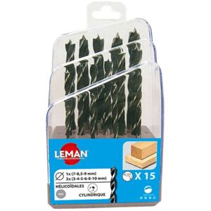 Coffret Leman 15 forets hélicoidaux bois - Publicité Coffret Leman 15 forets hélicoidaux bois - Publicité