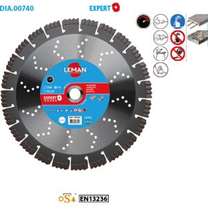 Leman - Disque diamant segments béton armé, granit Diam 350 x 25,4 x H 13 mm - Publicité Leman - Disque diamant segments béton armé, granit Diam 350 x 25,4 x H 13 mm - Publicité