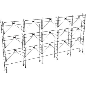 Matisère - Echafaudage 128m² - Structure Seule + Garde-corps - Multidirectionnel - Meka48p-128-s - Publicité Matisère - Echafaudage 128m² - Structure Seule + Garde-corps - Multidirectionnel - Meka48p-128-s - Publicité
