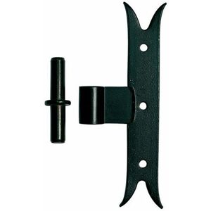 Afbat - Gond sur platine queue de carpe axe amovible noir - Publicité Afbat - Gond sur platine queue de carpe axe amovible noir - Publicité