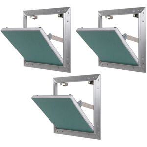 Lot de 3 trappes de visite alu hydro Semin 200 mm x 200 mm x 12.5 mm - ouverture poussez/lâchez - pièces humides - accès aux gaines techniques et - Publicité Lot de 3 trappes de visite alu hydro Semin 200 mm x 200 mm x 12.5 mm - ouverture poussez/lâchez - pièces humides - accès aux gaines techniques et - Publicité