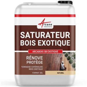 Arcane Industries - Saturateur Bois Exotique pour Terrasse et Mobilier en teck, Ipé, Cumaru, garapa, itauba ... : arcabois exotique - 20 l (jusqu'à - Publicité Arcane Industries - Saturateur Bois Exotique pour Terrasse et Mobilier en teck, Ipé, Cumaru, garapa, itauba ... : arcabois exotique - 20 l (jusqu'à - Publicité