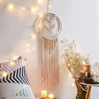 BRINSEA Fait À La Main Bohème Attrape-rêves Macramé Coton Tenture Murale Attrape-rêves Décoration Murale Cadeau Pour La Maison, Ensoleillé - Publicité BRINSEA Fait À La Main Bohème Attrape-rêves Macramé Coton Tenture Murale Attrape-rêves Décoration Murale Cadeau Pour La Maison, Ensoleillé - Publicité