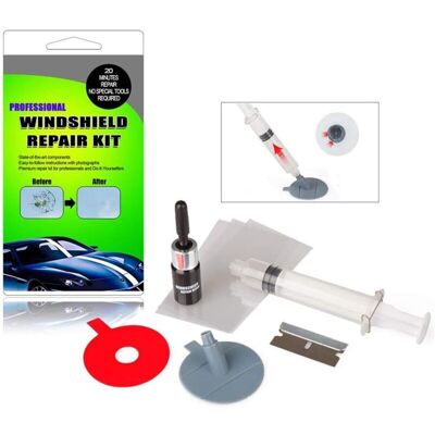Melissa Kit De Réparation De Pare-brise – Résine De Réparation Pour Fissures Et Éclats – Durcissement Rapide Sous Lumière Uv – Compatible Verre Double Couche - Publicité Melissa Kit De Réparation De Pare-brise – Résine De Réparation Pour Fissures Et Éclats – Durcissement Rapide Sous Lumière Uv – Compatible Verre Double Couche - Publicité