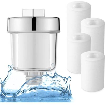 Melissa Filtre De Douche, Filtre De Douche, Filtre À Eau Pour Pomme De Douche Avec 5 Éléments Filtrants (filtre De Douche) - Publicité Melissa Filtre De Douche, Filtre De Douche, Filtre À Eau Pour Pomme De Douche Avec 5 Éléments Filtrants (filtre De Douche) - Publicité