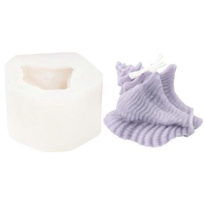 FLAMMKRAFT Moule En Silicone En Forme De Coquillage Pour La Confection De Bougies Décoratives Artisanales - Publicité FLAMMKRAFT Moule En Silicone En Forme De Coquillage Pour La Confection De Bougies Décoratives Artisanales - Publicité