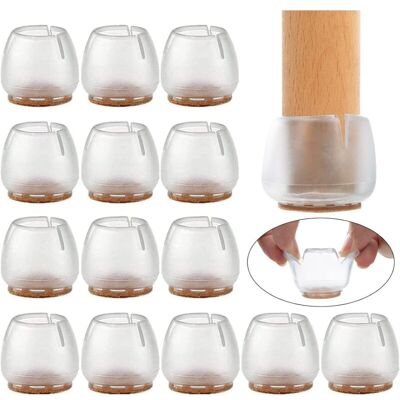 Vision Lot De 16 Embouts De Protection En Silicone Pour Pieds De Chaise (17-21 Mm), Protections Anti-rayures Pour Pieds Ronds - Publicité Vision Lot De 16 Embouts De Protection En Silicone Pour Pieds De Chaise (17-21 Mm), Protections Anti-rayures Pour Pieds Ronds - Publicité