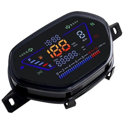 FLAMMKRAFT Compte-tours Numérique Pour Tableau De Bord De Moto Avec Film Étanche Pour Wae100 - Publicité FLAMMKRAFT Compte-tours Numérique Pour Tableau De Bord De Moto Avec Film Étanche Pour Wae100 - Publicité