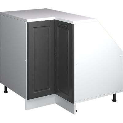Meuble De Cuisine D'Angle Pour Combles R-line, Anthracite Campagne, 75.6cm 1 Porte, 60 Cm De Profondeur, Vicco - Publicité Meuble De Cuisine D'Angle Pour Combles R-line, Anthracite Campagne, 75.6cm 1 Porte, 60 Cm De Profondeur, Vicco - Publicité
