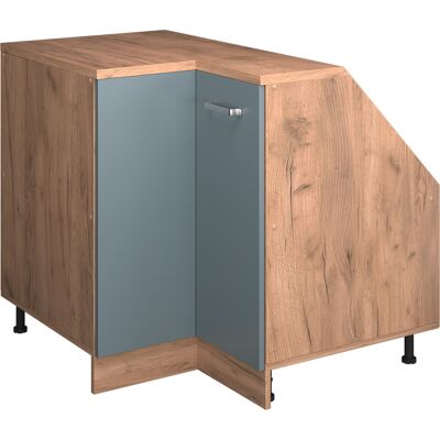 Meuble De Cuisine D'Angle Pour Combles R-line, Bleu-gris, 75.6cm 1 Porte, 60 Cm De Profondeur, Vicco - Publicité Meuble De Cuisine D'Angle Pour Combles R-line, Bleu-gris, 75.6cm 1 Porte, 60 Cm De Profondeur, Vicco - Publicité