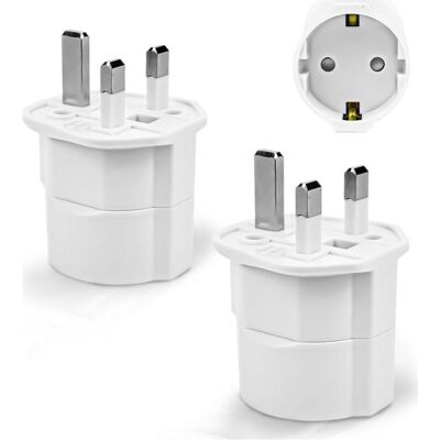 MOXIE Adaptateur Prise Anglaise, Adaptateur De Voyage France Vers Uk, Adaptateur De Prise,adaptateur Type G (blanc) - Publicité MOXIE Adaptateur Prise Anglaise, Adaptateur De Voyage France Vers Uk, Adaptateur De Prise,adaptateur Type G (blanc) - Publicité