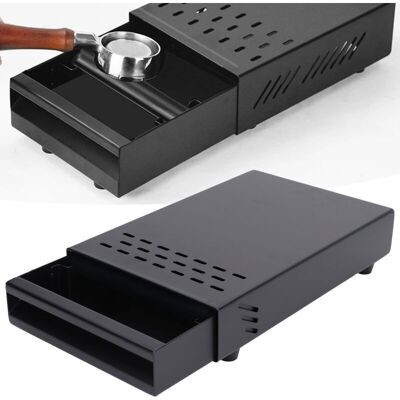 MOXIE Sjlerst Boîte À Café À Frapper En Acier Inoxydable, Grande Capacité De Roulement À Café Avec Base Antidérapante Pour La Maison, Le Bureau Et Le Café (noir) - Publicité MOXIE Sjlerst Boîte À Café À Frapper En Acier Inoxydable, Grande Capacité De Roulement À Café Avec Base Antidérapante Pour La Maison, Le Bureau Et Le Café (noir) - Publicité