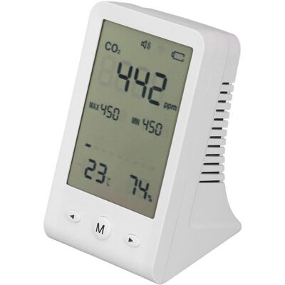 Scotch Moniteur Co2 Thermomètre Hygromètre Haute Précision, Détecteur Co2 De Bureau, Compteur Qualité D’air Intérieur Avec Alarme,de - Publicité Scotch Moniteur Co2 Thermomètre Hygromètre Haute Précision, Détecteur Co2 De Bureau, Compteur Qualité D’air Intérieur Avec Alarme,de - Publicité