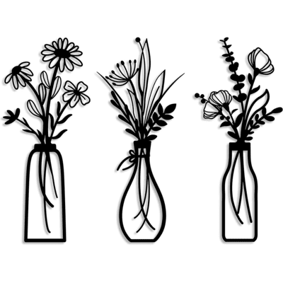 Generic 3 Pièces Décoration Murale Métal Fleur Déco Murale Moderne Pour Salon Cuisine Salle De Bain Chambre À Coucher Salle À Manger - Publicité Generic 3 Pièces Décoration Murale Métal Fleur Déco Murale Moderne Pour Salon Cuisine Salle De Bain Chambre À Coucher Salle À Manger - Publicité