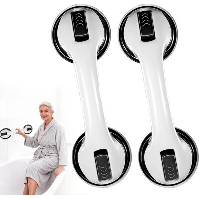 Generic Lot De 2 Barres D'Appui À Ventouses Pour Salle De Bain, Antidérapantes Et Étanches, Sans Perçage, Adaptées Aux Personnes Âgées Et Handicapées, Noires - Publicité Generic Lot De 2 Barres D'Appui À Ventouses Pour Salle De Bain, Antidérapantes Et Étanches, Sans Perçage, Adaptées Aux Personnes Âgées Et Handicapées, Noires - Publicité