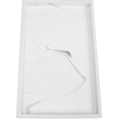 GRASSLIN Plateau De Salle De Bain Pour Rangement D'Accessoires De Salle De Bain Multifonction Blanc En Résine Placement Stable Et Organisateur Maquillage Maison'-'- - Publicité GRASSLIN Plateau De Salle De Bain Pour Rangement D'Accessoires De Salle De Bain Multifonction Blanc En Résine Placement Stable Et Organisateur Maquillage Maison'-'- - Publicité