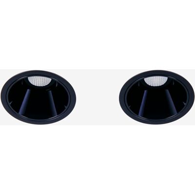 Pack De 2 Downlights Led Encastrables Avec Cadres Ronds Ø5 Cm En Aluminium Luisiana Sklum Noir - Publicité Pack De 2 Downlights Led Encastrables Avec Cadres Ronds Ø5 Cm En Aluminium Luisiana Sklum Noir - Publicité