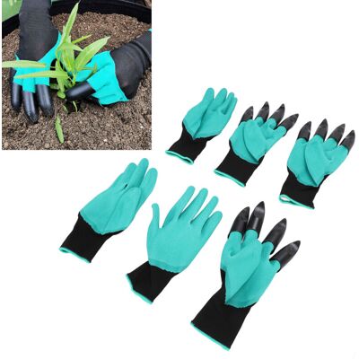MOXIE Gants De Jardinage Résistants À La Perforation, Imperméables Et Respirants, Avec Griffes Pour Creuser Et Planter - Publicité MOXIE Gants De Jardinage Résistants À La Perforation, Imperméables Et Respirants, Avec Griffes Pour Creuser Et Planter - Publicité