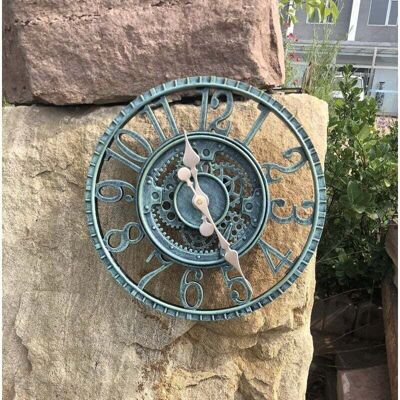 OEM Große Retro-gartenuhr – Wetterfest – Badezimmeruhr – Vintage-dekoration – Tickenlos - Publicité OEM Große Retro-gartenuhr – Wetterfest – Badezimmeruhr – Vintage-dekoration – Tickenlos - Publicité