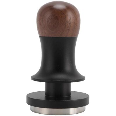 FLAMMKRAFT Tasseur À Café En Acier Inoxydable Et Bois De Noyer, Outil De Tassement À Café Calibré À Ressort Avec Filetage - Publicité FLAMMKRAFT Tasseur À Café En Acier Inoxydable Et Bois De Noyer, Outil De Tassement À Café Calibré À Ressort Avec Filetage - Publicité