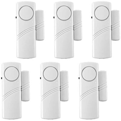 Vision Ensemble De 6 Alarmes De Porte Et Fenêtre, Détecteur D'Intrusion Magnétique, 120 Db, Pour La Sécurité Des Enfants, La Sécurité De La Maison Et La Protection Du Bureau (piles Aaa Non Incluses) - Publicité Vision Ensemble De 6 Alarmes De Porte Et Fenêtre, Détecteur D'Intrusion Magnétique, 120 Db, Pour La Sécurité Des Enfants, La Sécurité De La Maison Et La Protection Du Bureau (piles Aaa Non Incluses) - Publicité