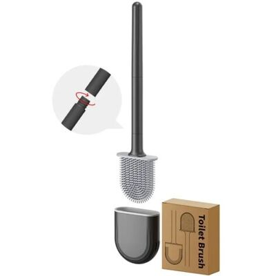 ABYSSE Brosse De Toilette,brosse Wc,balai Wc,brosse Wc Silicone Et Support Balayette Wc Ventilée Séchage Rapide Sans Odeur Brosse Pour Toilette De Salle De Bain - Publicité ABYSSE Brosse De Toilette,brosse Wc,balai Wc,brosse Wc Silicone Et Support Balayette Wc Ventilée Séchage Rapide Sans Odeur Brosse Pour Toilette De Salle De Bain - Publicité