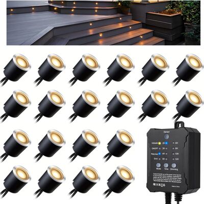 OEM Lot De 16 Spots Led Encastrables Au Sol - Étanchéité Ip67-0,6 W - Diamètre : 32 Mm - Pour L'Intérieur Et L'Extérieur - 4000 K - Blanc - 12 V - Publicité OEM Lot De 16 Spots Led Encastrables Au Sol - Étanchéité Ip67-0,6 W - Diamètre : 32 Mm - Pour L'Intérieur Et L'Extérieur - 4000 K - Blanc - 12 V - Publicité