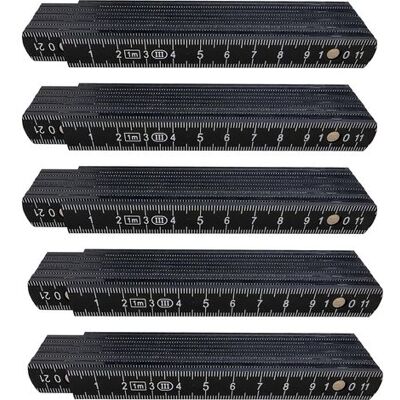 OEM Lot De 5 Règles Pliables En Plastique, 1 M De Long, Incassables, Noires, Idéales Pour Le Bricolage, La Maison, Les Loisirs Et L'Atelier. Publicité OEM Lot De 5 Règles Pliables En Plastique, 1 M De Long, Incassables, Noires, Idéales Pour Le Bricolage, La Maison, Les Loisirs Et L'Atelier. Publicité