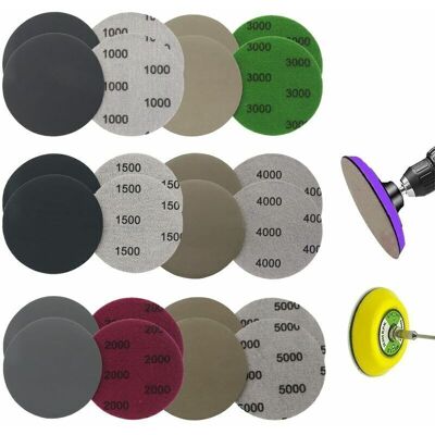 URSUS Lot De 24 Disques De Ponçage, Rond Papier De Verre, 75mm Disques Abrasifs Auto Agrippants, Disques Abrasif De Ponçage Humide Et Sec 1000/1500/2000/3000/4000/5000 Pour Le Flocage, Papier Abras - Publicité URSUS Lot De 24 Disques De Ponçage, Rond Papier De Verre, 75mm Disques Abrasifs Auto Agrippants, Disques Abrasif De Ponçage Humide Et Sec 1000/1500/2000/3000/4000/5000 Pour Le Flocage, Papier Abras - Publicité
