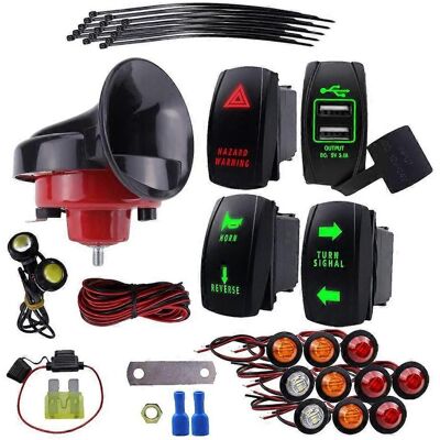 FLAMMKRAFT Kit De Clignotants Pour Vtt/ssv Homologués Route Et Communication Améliorée En Tout-terrain - Publicité FLAMMKRAFT Kit De Clignotants Pour Vtt/ssv Homologués Route Et Communication Améliorée En Tout-terrain - Publicité