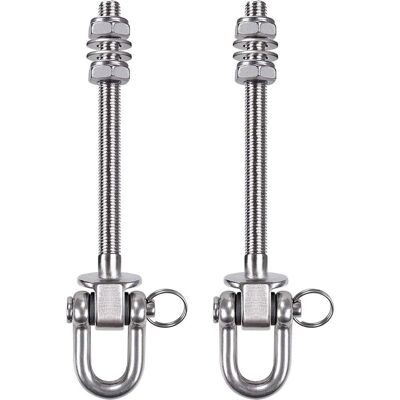 Vision Lot De 2 Supports De Balançoire Robustes, Boulons De Balançoire M10 X 9 Pouces, Pour Poutres En Bois Et En Acier, Hamac De Yoga, Chaise, Sac De Frappe, Balançoires De Porche - Publicité Vision Lot De 2 Supports De Balançoire Robustes, Boulons De Balançoire M10 X 9 Pouces, Pour Poutres En Bois Et En Acier, Hamac De Yoga, Chaise, Sac De Frappe, Balançoires De Porche - Publicité