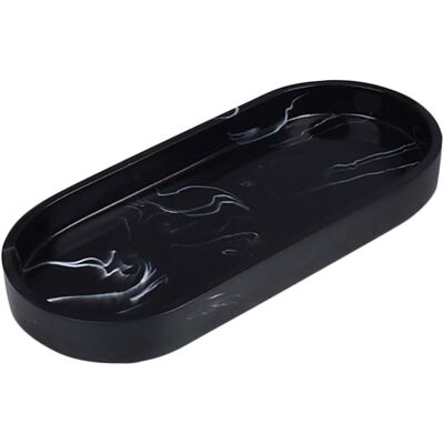 GRASSLIN Plateau Salle Bain Marbre Noir Résine Plateau Décoratif Polyvalent Pour Bijoux Parfums Et Accessoires Organiseur Compact Antidérapant Pour Comptoir Salle De Bain'-'- - Publicité GRASSLIN Plateau Salle Bain Marbre Noir Résine Plateau Décoratif Polyvalent Pour Bijoux Parfums Et Accessoires Organiseur Compact Antidérapant Pour Comptoir Salle De Bain'-'- - Publicité