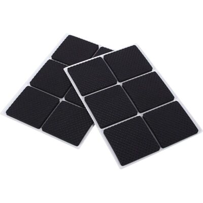 MOXIE 12 Pièces Noir Anti-dérapant Auto-adhésif Protecteurs De Sol Meubles Canapé Table Chaise Caoutchouc Pieds Coussinets - Publicité MOXIE 12 Pièces Noir Anti-dérapant Auto-adhésif Protecteurs De Sol Meubles Canapé Table Chaise Caoutchouc Pieds Coussinets - Publicité