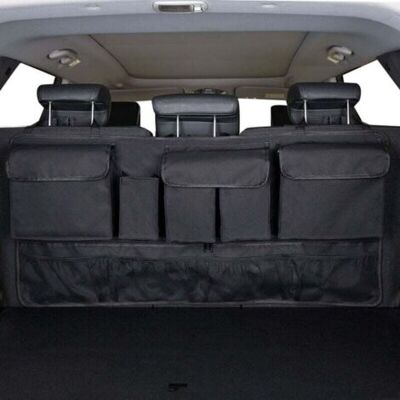 ABYSSE Organisateur Voiture 9 Poches Avec 3 Sangles De Réglage Fixes Rangement Coffre De Voiture Multipurpose Pliables Sac De Rangement Voiture Pour Suv Et De Nombreux Véhicules - Publicité ABYSSE Organisateur Voiture 9 Poches Avec 3 Sangles De Réglage Fixes Rangement Coffre De Voiture Multipurpose Pliables Sac De Rangement Voiture Pour Suv Et De Nombreux Véhicules - Publicité