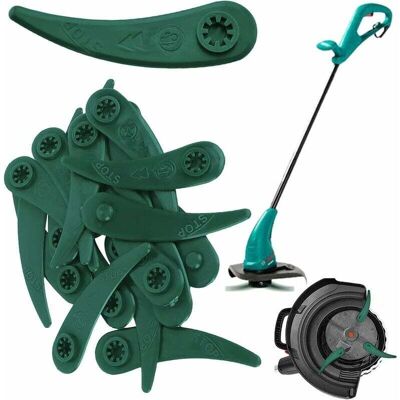 Scotch Aiperq Lot De 20 Lames En Plastique De Rechange Pour Coupe Bordure, Lame Plastique Coupe Bordure, Lame Coupe Bordure Pour Coupe-bordures Bosch Durablade Art 23-18 Li Art 26-18 Li, Vert H14 - Publicité Scotch Aiperq Lot De 20 Lames En Plastique De Rechange Pour Coupe Bordure, Lame Plastique Coupe Bordure, Lame Coupe Bordure Pour Coupe-bordures Bosch Durablade Art 23-18 Li Art 26-18 Li, Vert H14 - Publicité